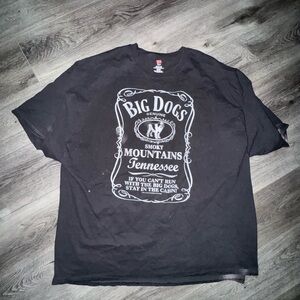 Big Dogs Black and Red Graphic Tee